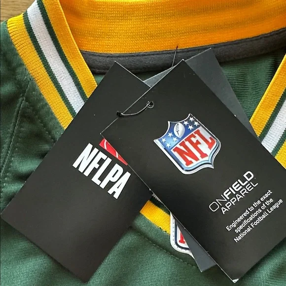 Youth size Small (8) Green and Gold Jersey with Number 12 New with tags - Picture 14 of 16